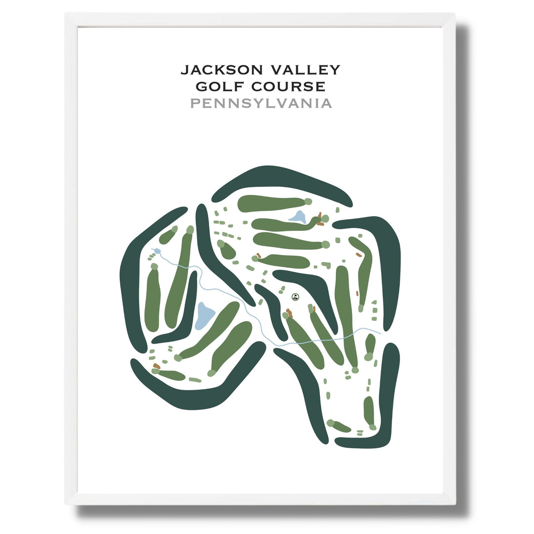 Jackson Valley Golf Course, Pennsylvania - Printed Golf Courses