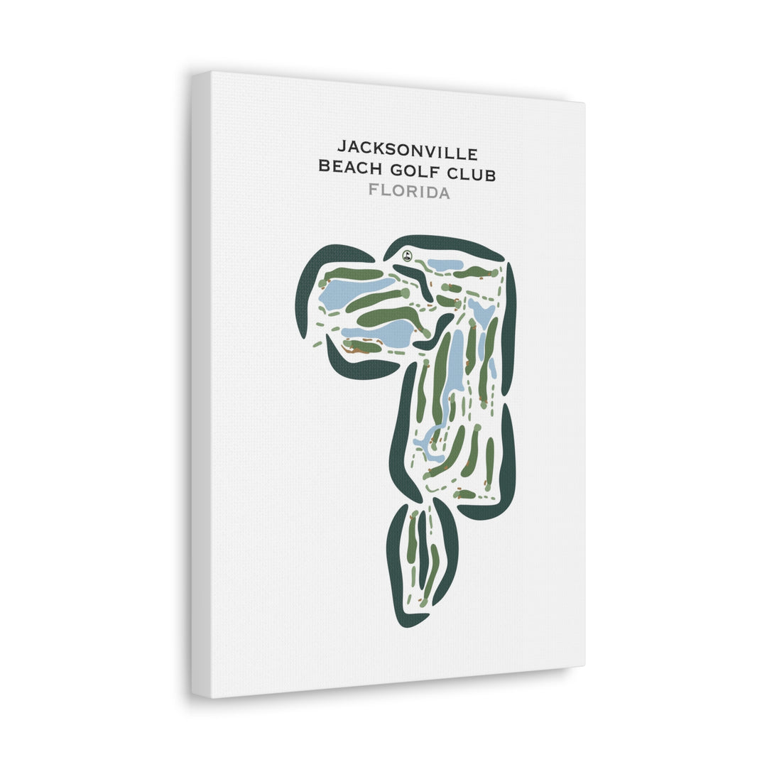 Jacksonville Beach Golf Club, Florida - Printed Golf Courses