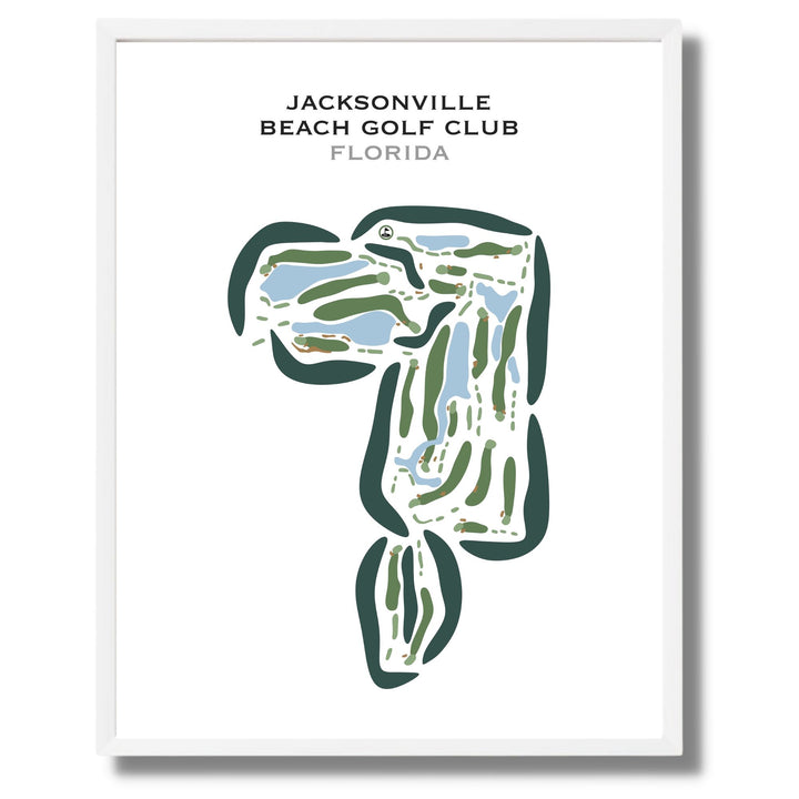 Jacksonville Beach Golf Club, Florida - Printed Golf Courses