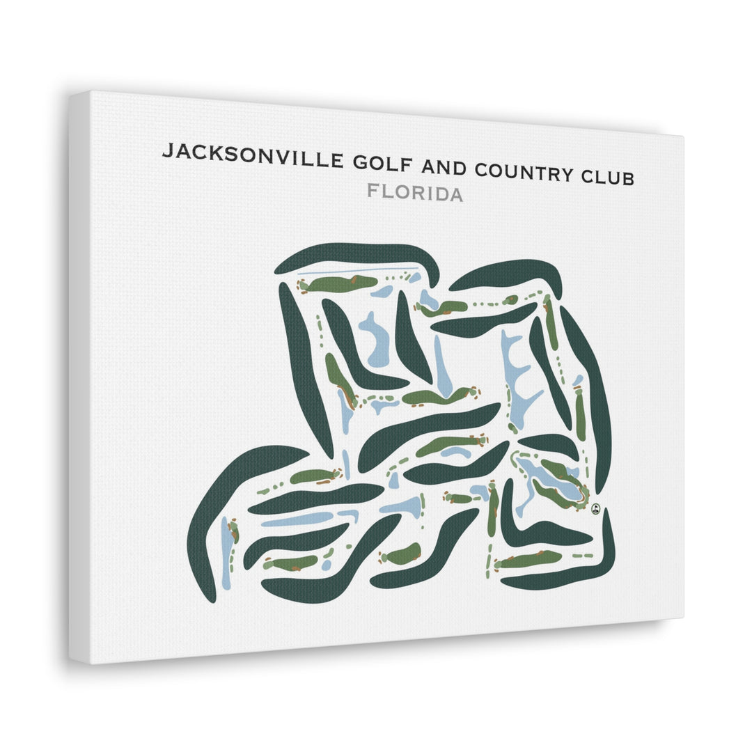 Jacksonville Golf & Country Club, Florida - Printed Golf Courses