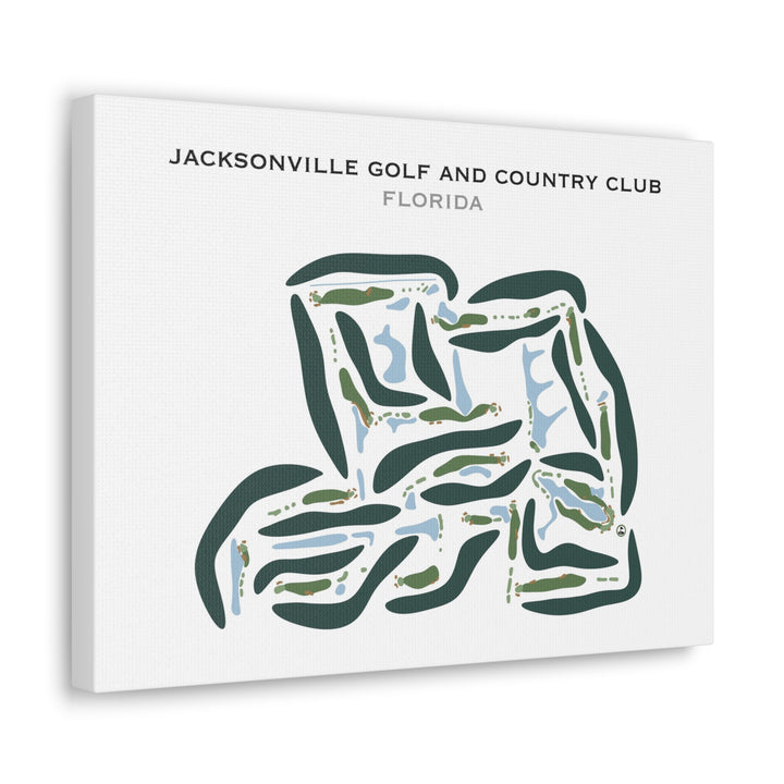 Jacksonville Golf & Country Club, Florida - Printed Golf Courses