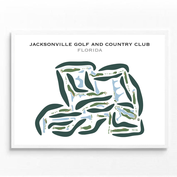 Jacksonville Golf & Country Club, Florida - Printed Golf Courses
