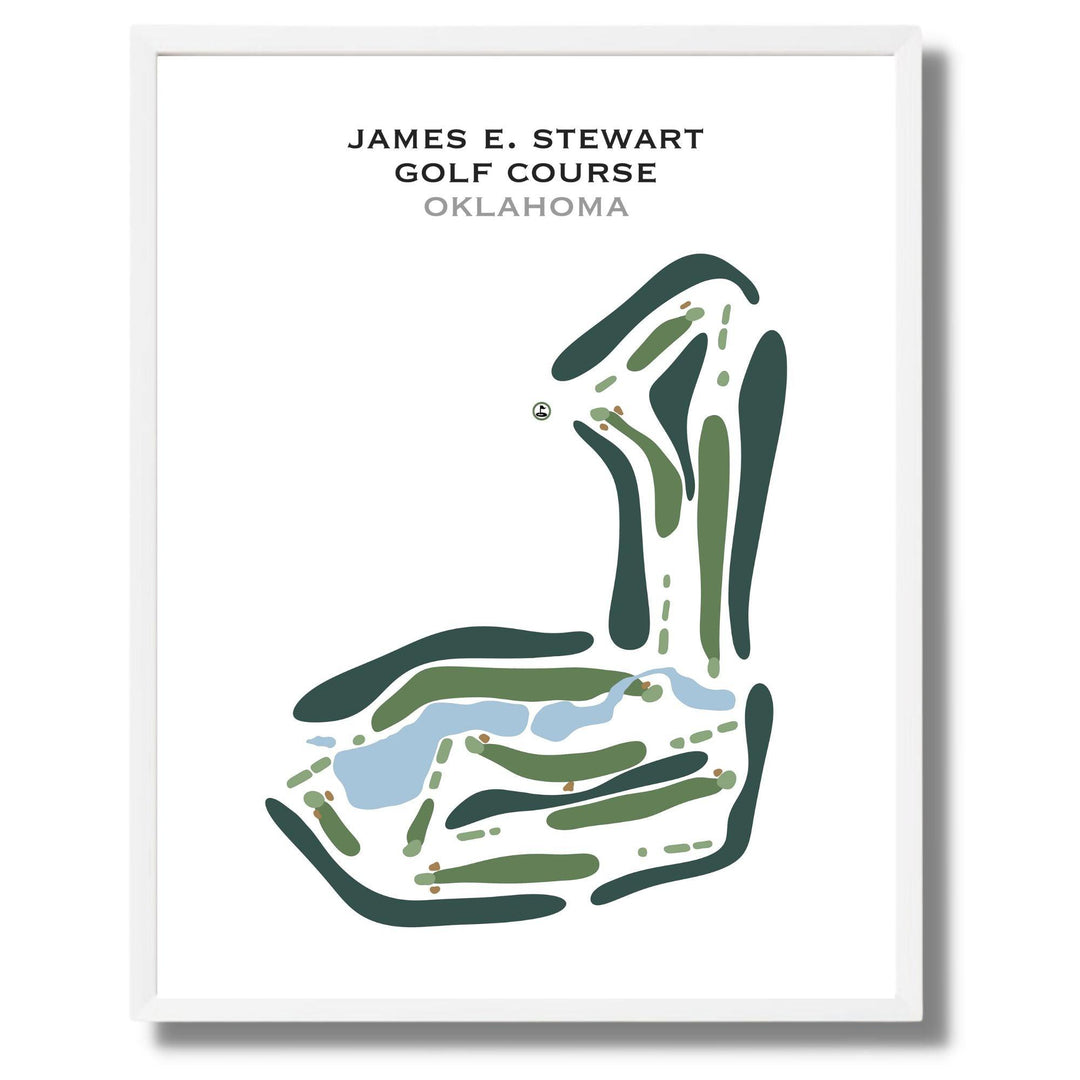 James E Stewart Golf Course, Oklahoma - Golf Course Prints