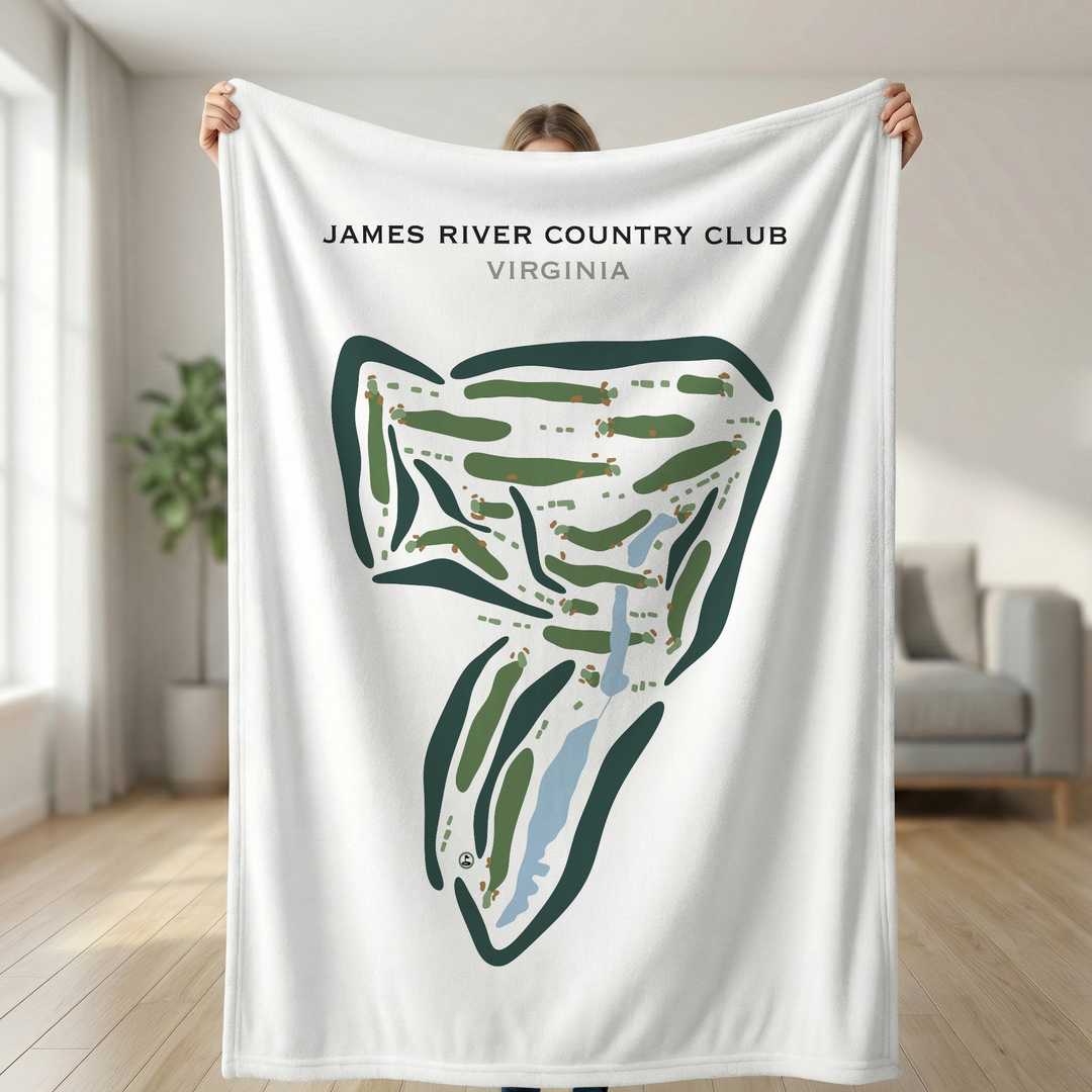 James River Country Club, Virginia - Printed Golf Courses