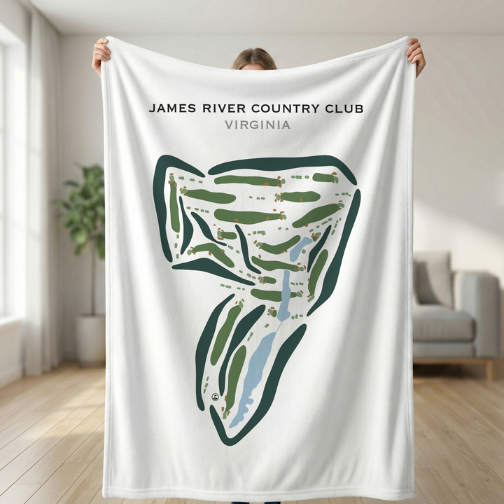James River Country Club, Virginia - Printed Golf Courses