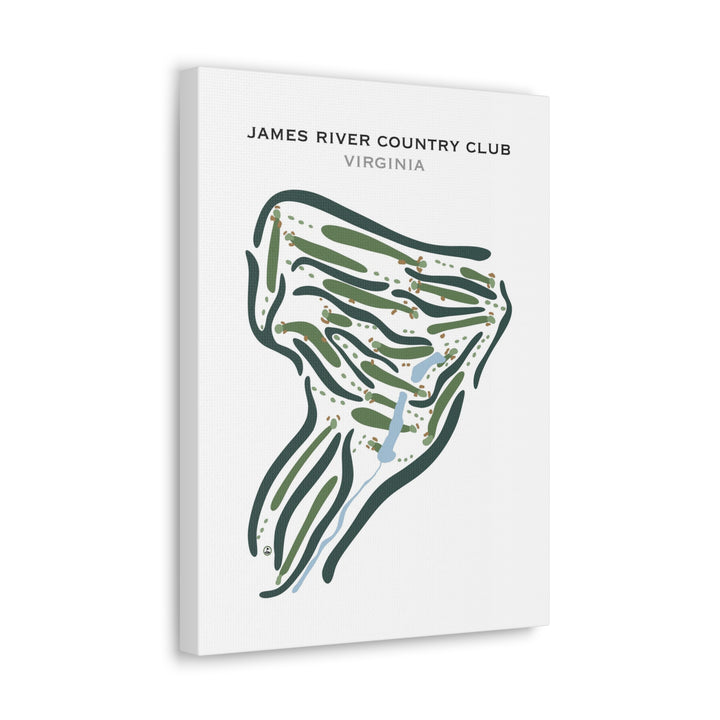 James River Country Club, Virginia - Printed Golf Courses