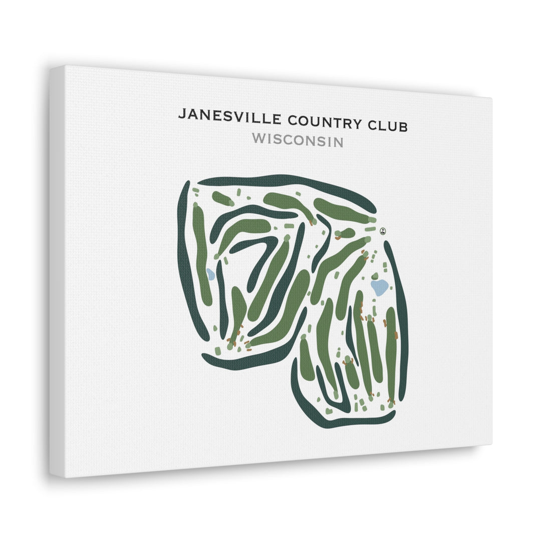 Janesville Country Club, Wisconsin - Printed Golf Courses