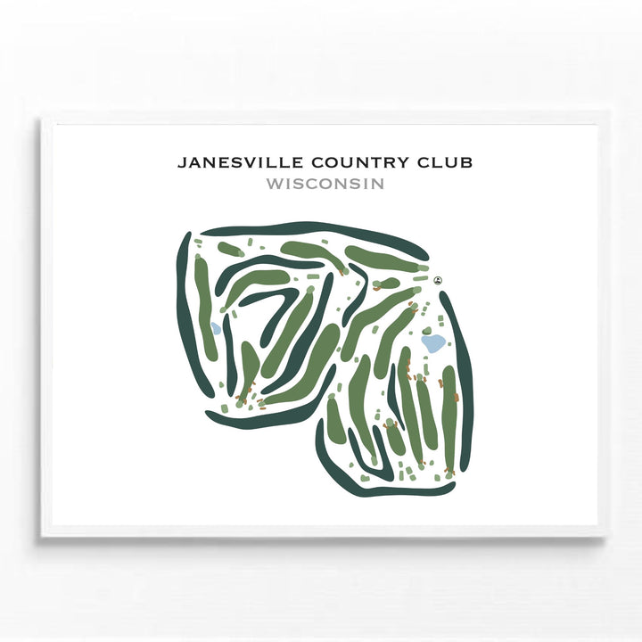 Janesville Country Club, Wisconsin - Printed Golf Courses