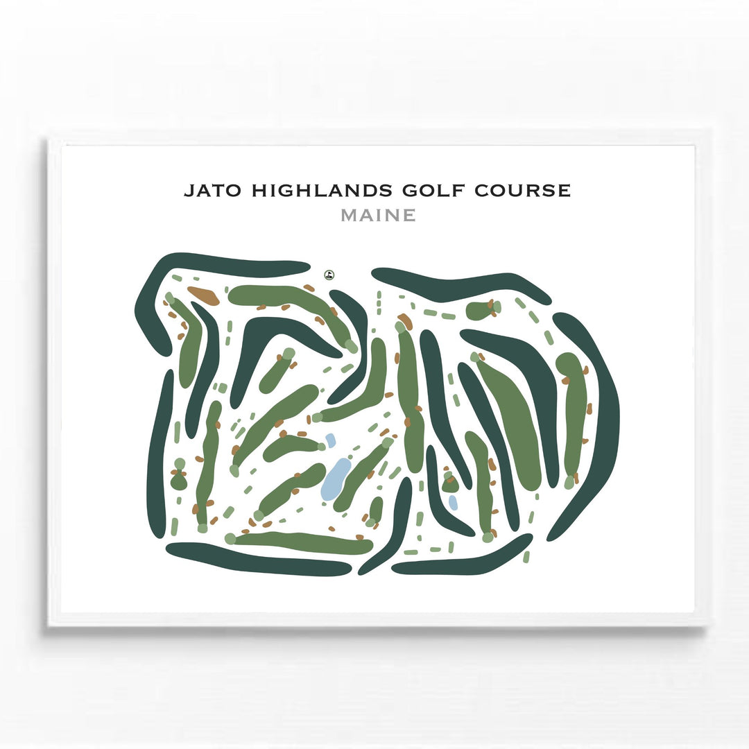 Jato Highlands Golf Course, Maine - Printed Golf Courses