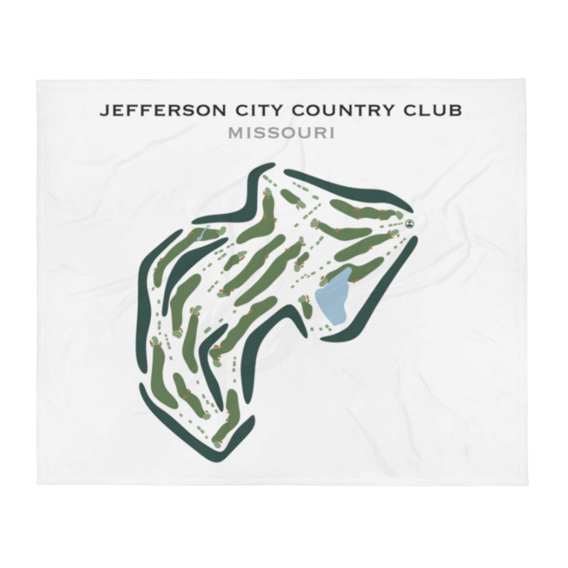 Jefferson City Country Club, Missouri - Printed Golf Course