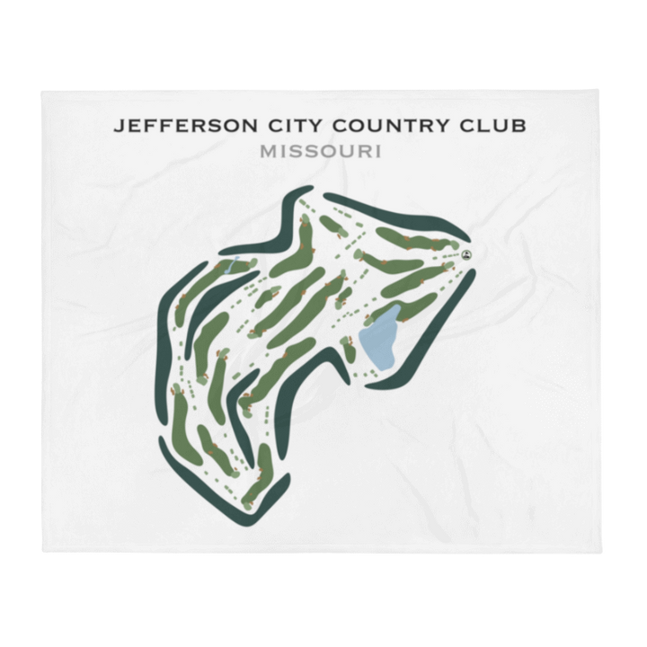 Jefferson City Country Club, Missouri - Printed Golf Course