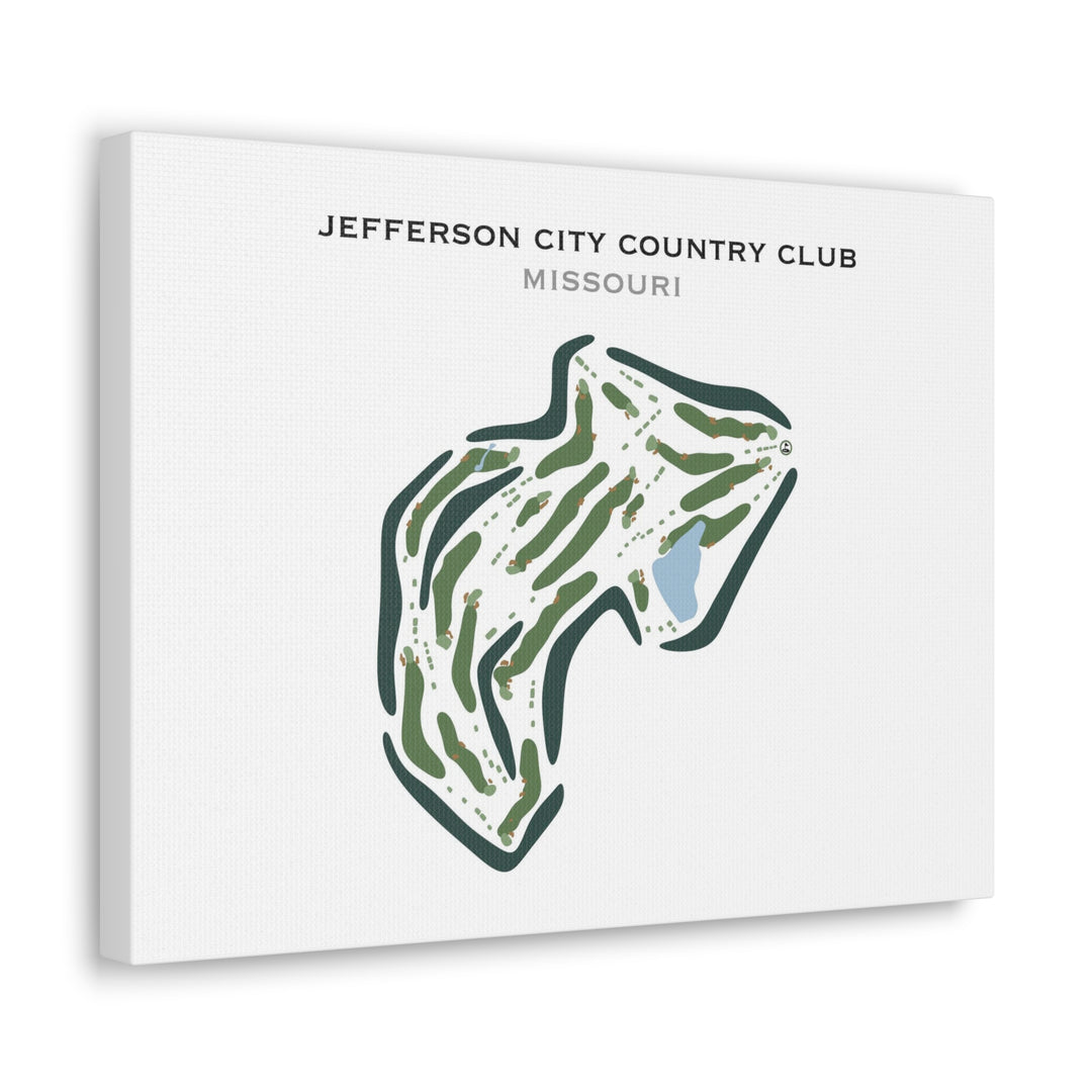 Jefferson City Country Club, Missouri - Printed Golf Course