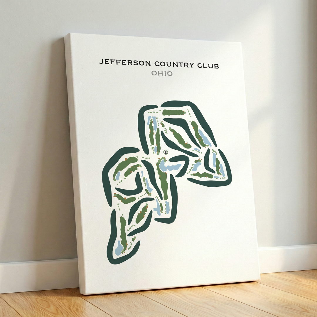Jefferson Country Club, Ohio - Printed Golf Courses