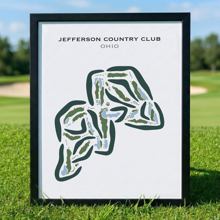 Jefferson Country Club, Ohio - Printed Golf Courses