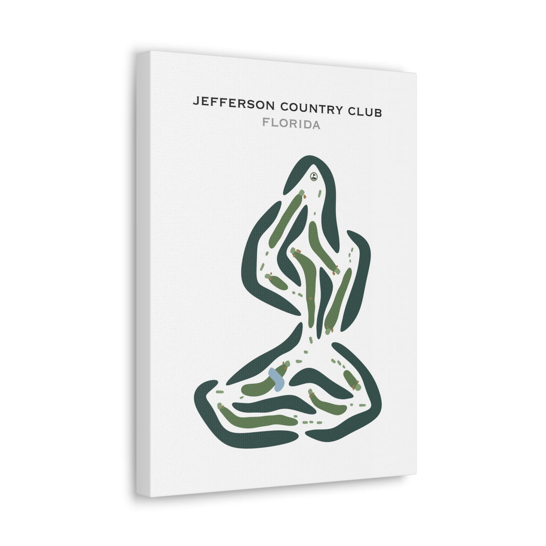 Jefferson Country Club, Florida - Printed Golf Courses