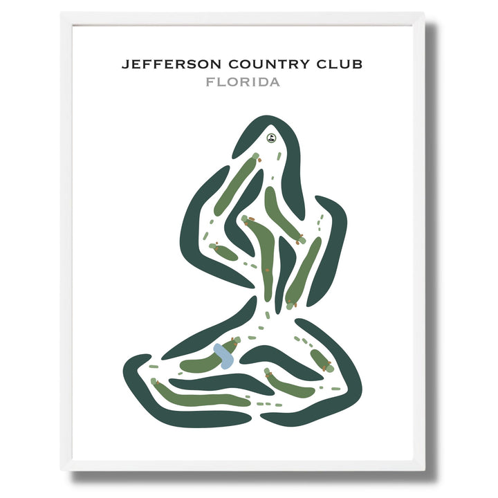 Jefferson Country Club, Florida - Printed Golf Courses