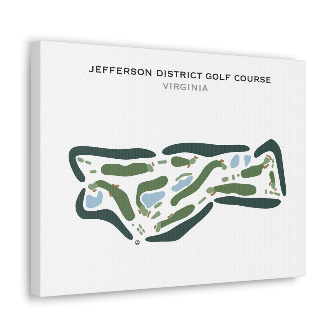 Jefferson District Golf Course, Virginia - Printed Golf Courses