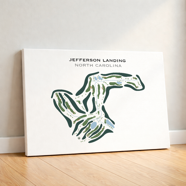 Jefferson Landing, North Carolina - Printed Golf Course