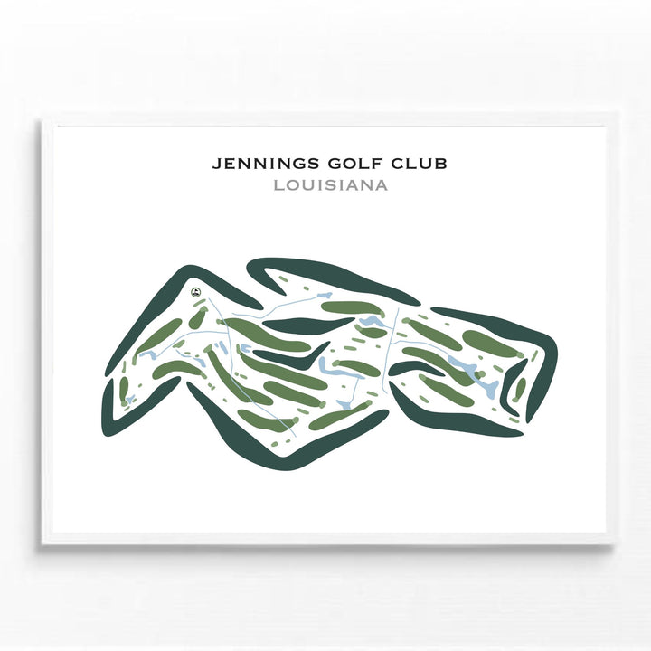 Jennings Golf Club, Louisiana - Printed Golf Courses