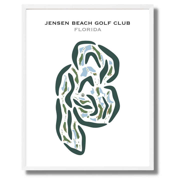 Jensen Beach Golf Club, Florida - Printed Golf Courses