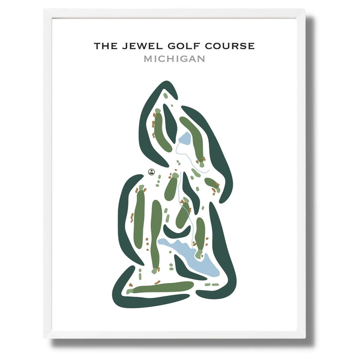 The Jewel Golf Course, Michigan - Printed Golf Courses
