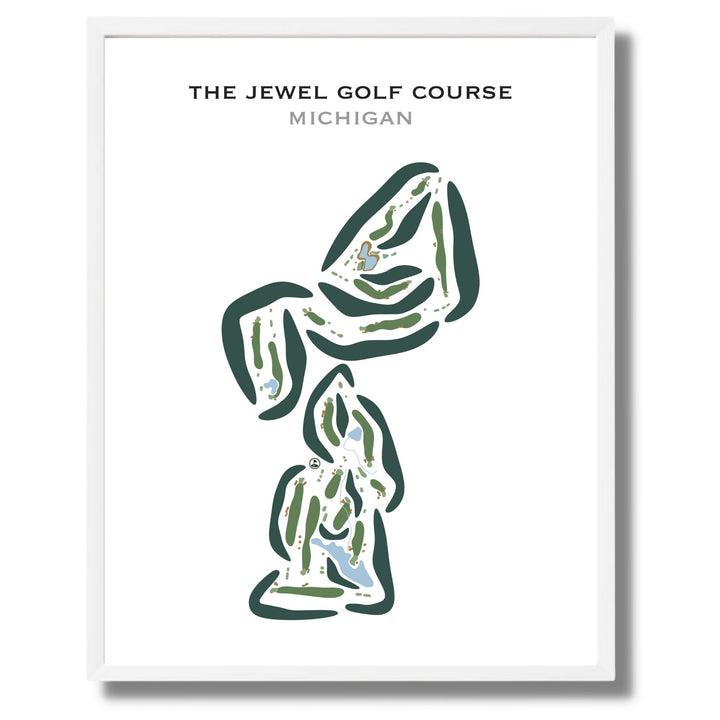 The Jewel Golf Course, Michigan - Printed Golf Courses