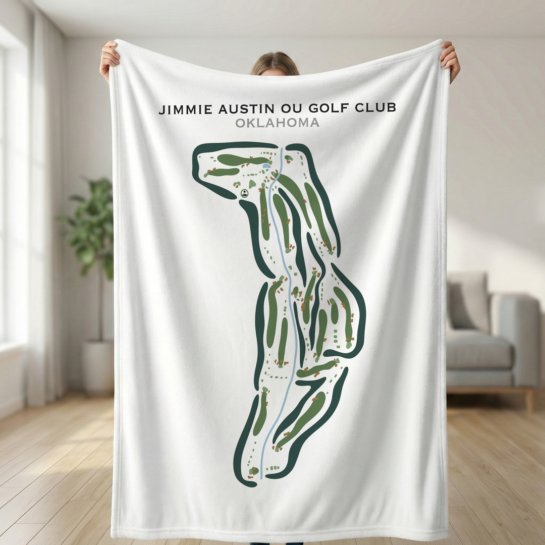 Jimmie Austin OU Golf Club, Oklahoma - Printed Golf Courses