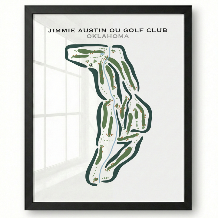 Jimmie Austin OU Golf Club, Oklahoma - Printed Golf Courses