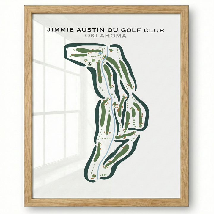 Jimmie Austin OU Golf Club, Oklahoma - Printed Golf Courses