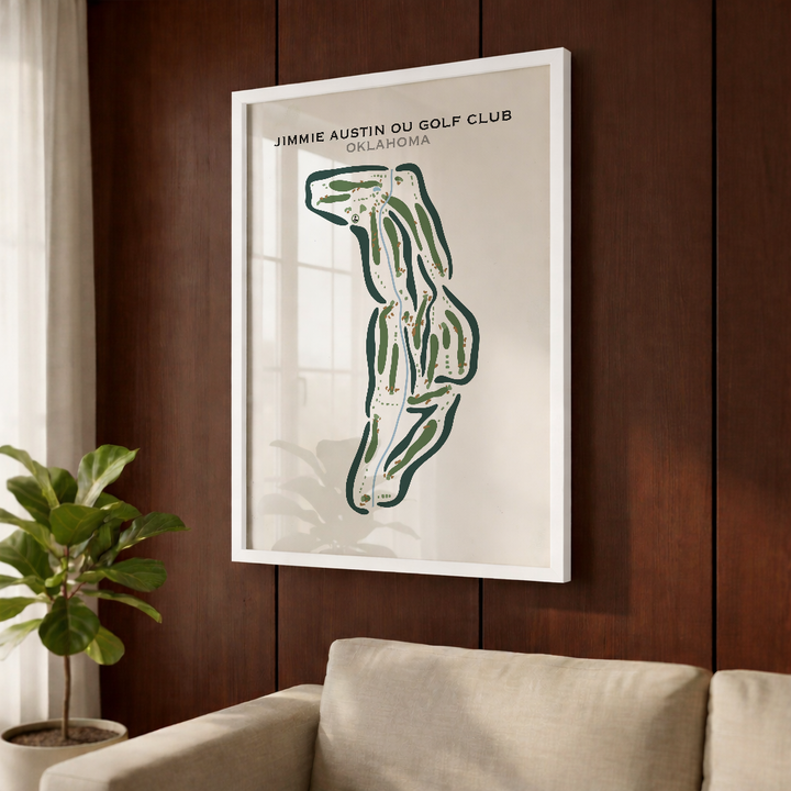 Jimmie Austin OU Golf Club, Oklahoma - Printed Golf Courses