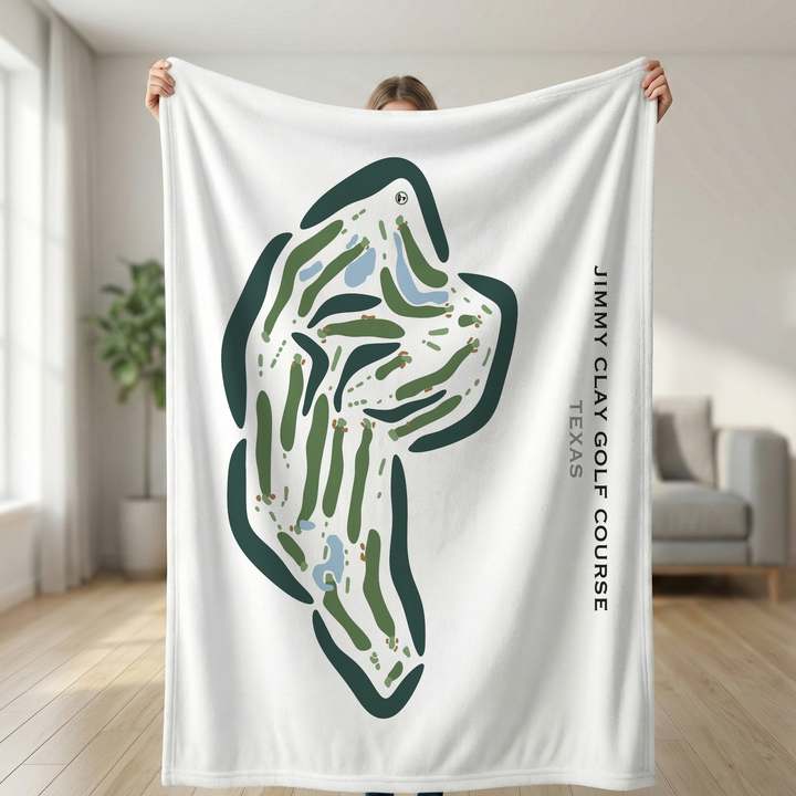 Jimmy Clay Golf Course, Texas - Printed Golf Courses