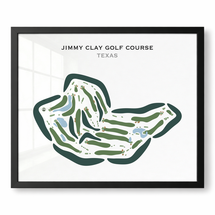 Jimmy Clay Golf Course, Texas - Printed Golf Courses