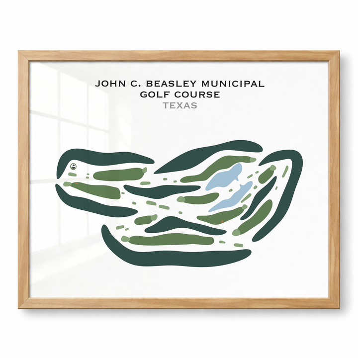 John C. Beasley Municipal Golf Course, Texas - Printed Golf Courses
