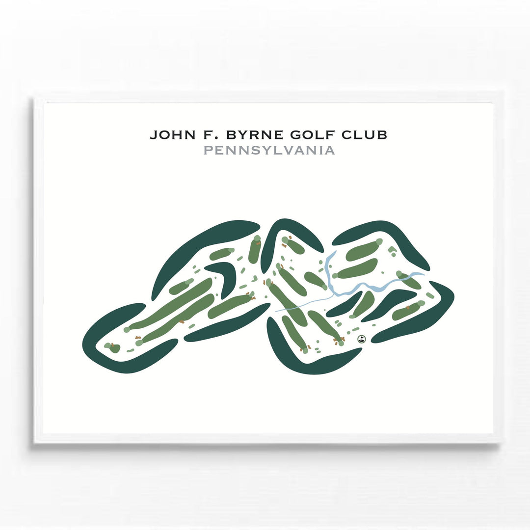 John F. Byrne Golf Club, Pennsylvania - Printed Golf Courses
