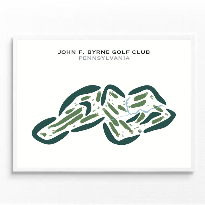 John F. Byrne Golf Club, Pennsylvania - Printed Golf Courses