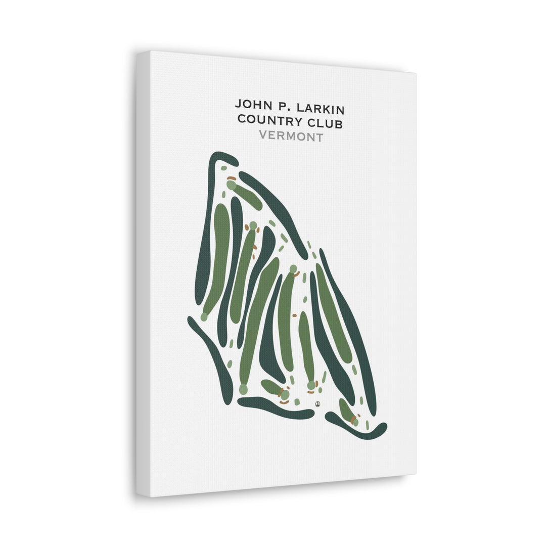 John P. Larkin Country Club, Vermont - Printed Golf Course