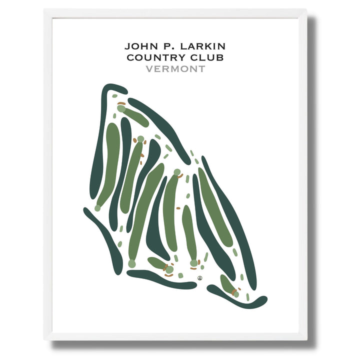 John P. Larkin Country Club, Vermont - Printed Golf Course