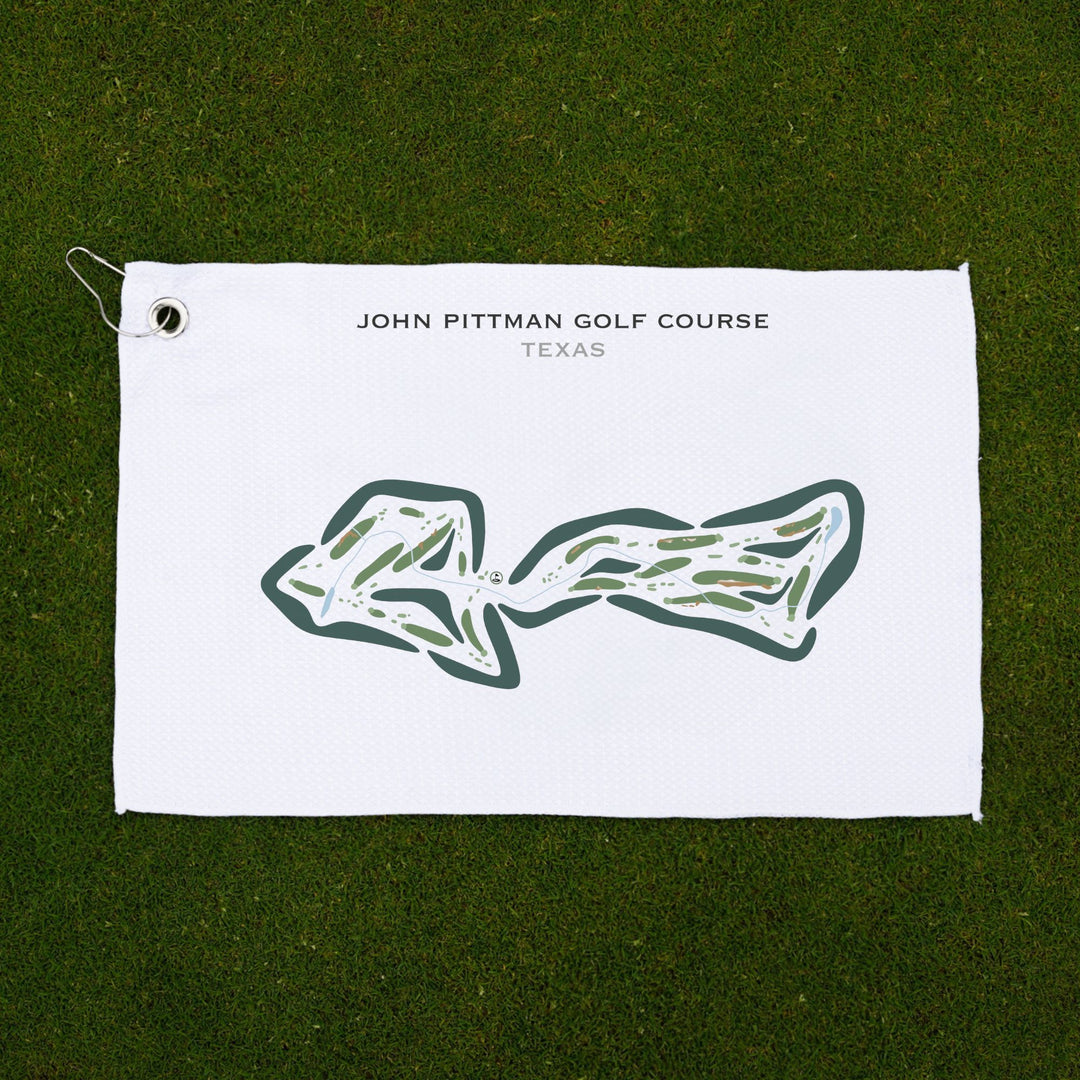 John Pitman Golf Course, Texas - Printed Golf Courses