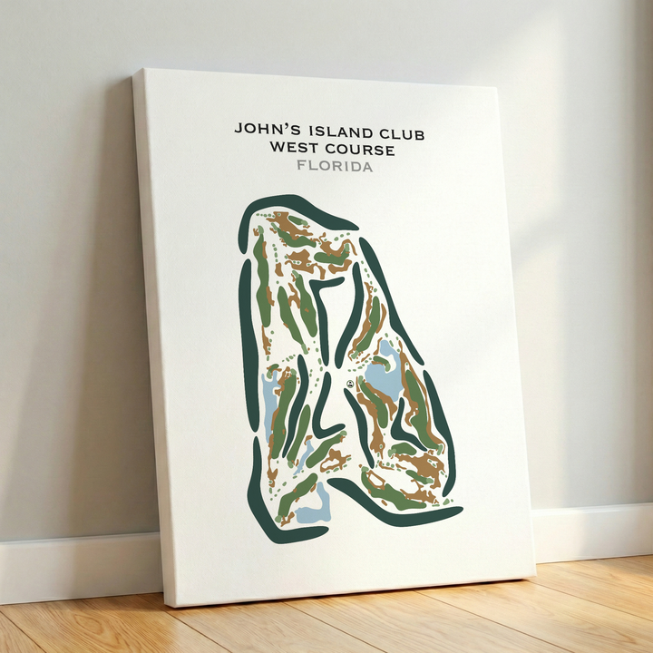 John's Island Club West Course, Florida - Printed Golf Course