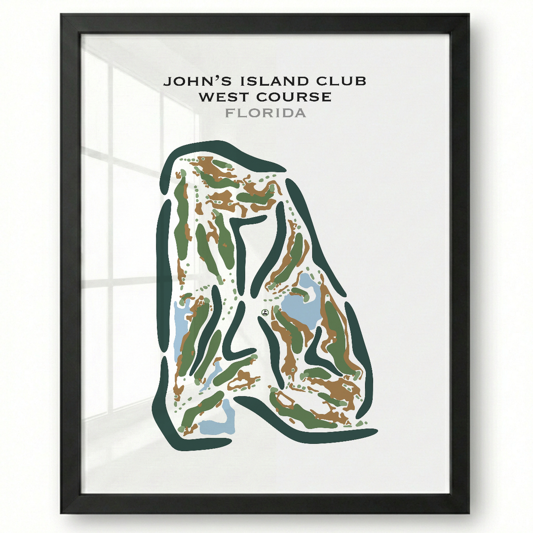 John's Island Club West Course, Florida - Printed Golf Course