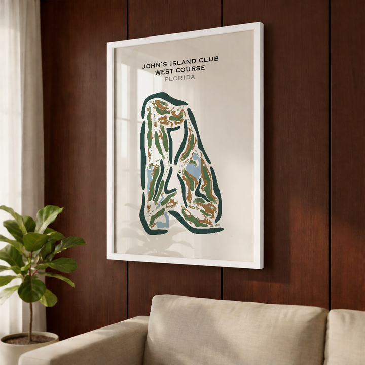 John's Island Club West Course, Florida - Printed Golf Course