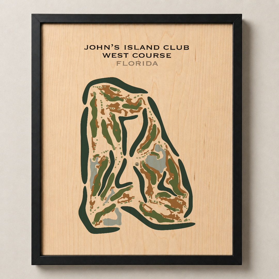 John's Island Club West Course, Florida - Printed Golf Course
