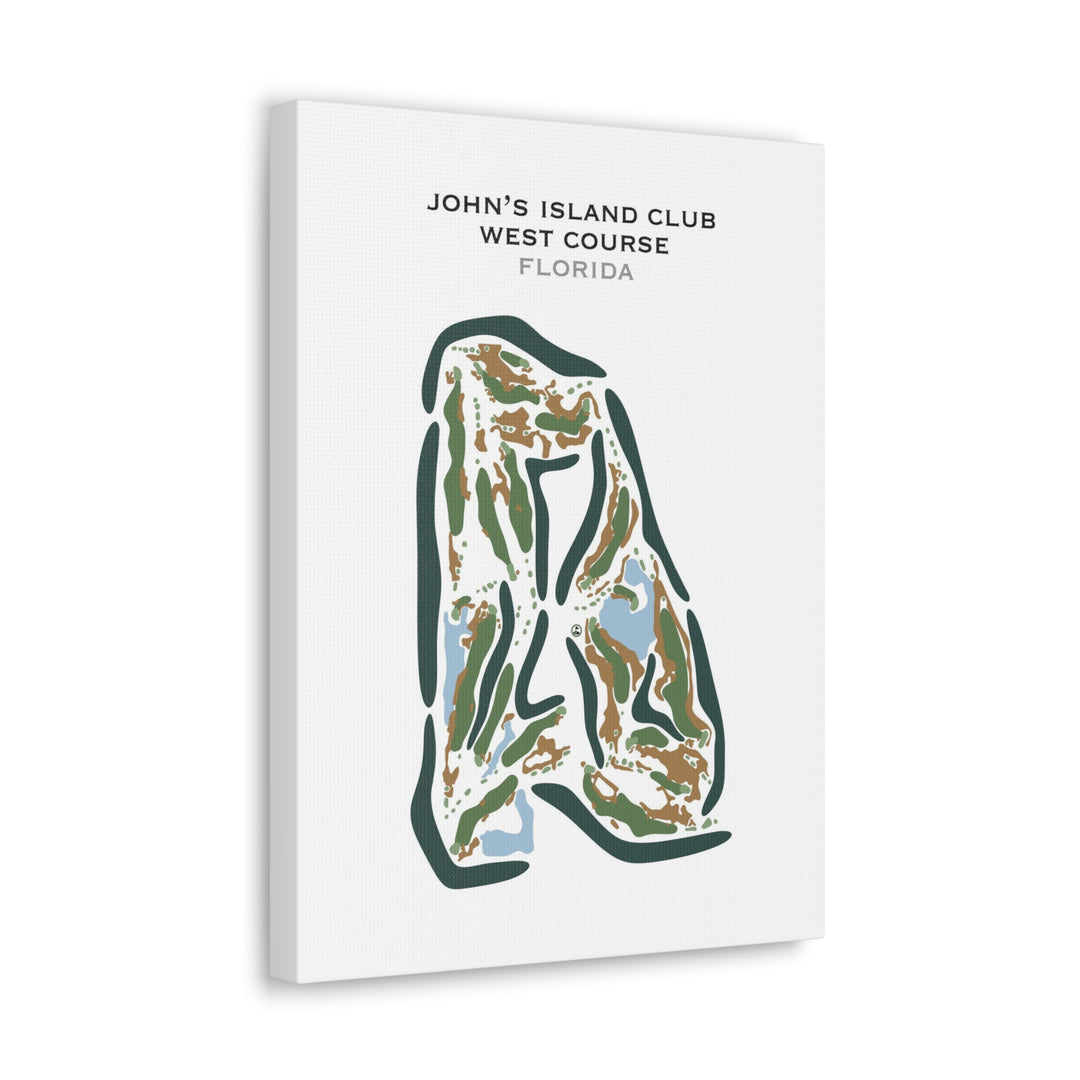 John's Island Club West Course, Florida - Printed Golf Course