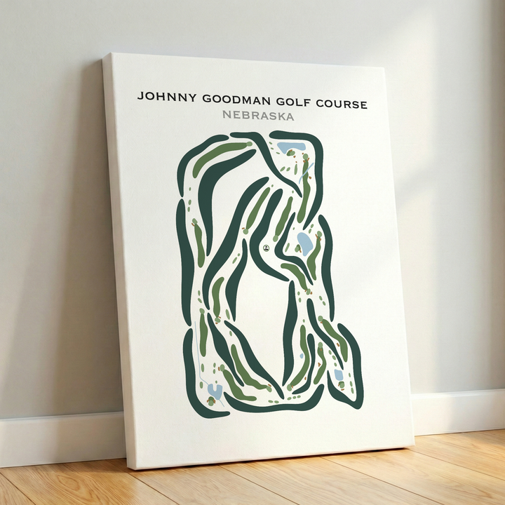 Johnny Goodman Golf Course, Nebraska - Printed Golf Courses