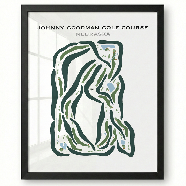 Johnny Goodman Golf Course, Nebraska - Printed Golf Courses