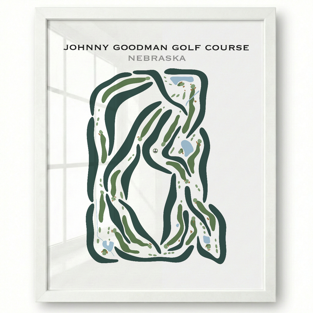 Johnny Goodman Golf Course, Nebraska - Printed Golf Courses
