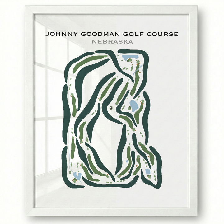 Johnny Goodman Golf Course, Nebraska - Printed Golf Courses