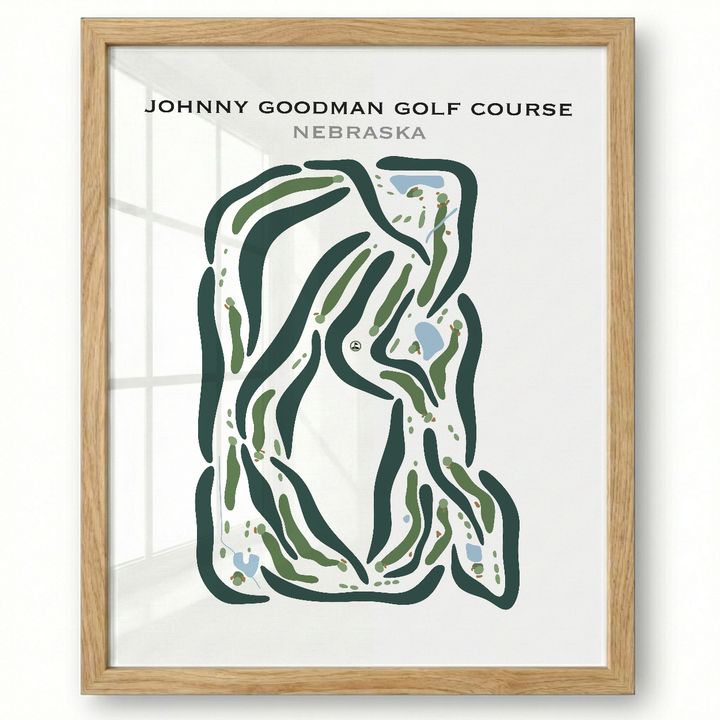 Johnny Goodman Golf Course, Nebraska - Printed Golf Courses