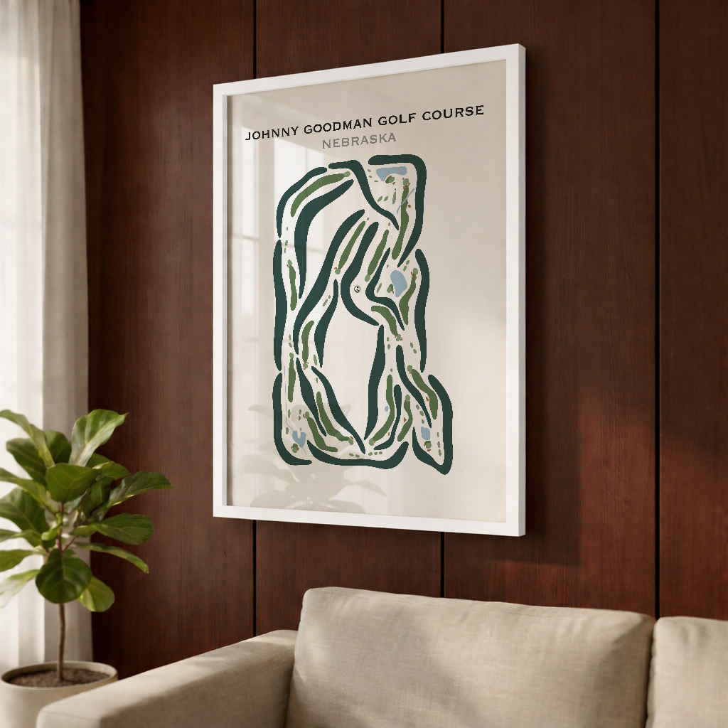 Johnny Goodman Golf Course, Nebraska - Printed Golf Courses