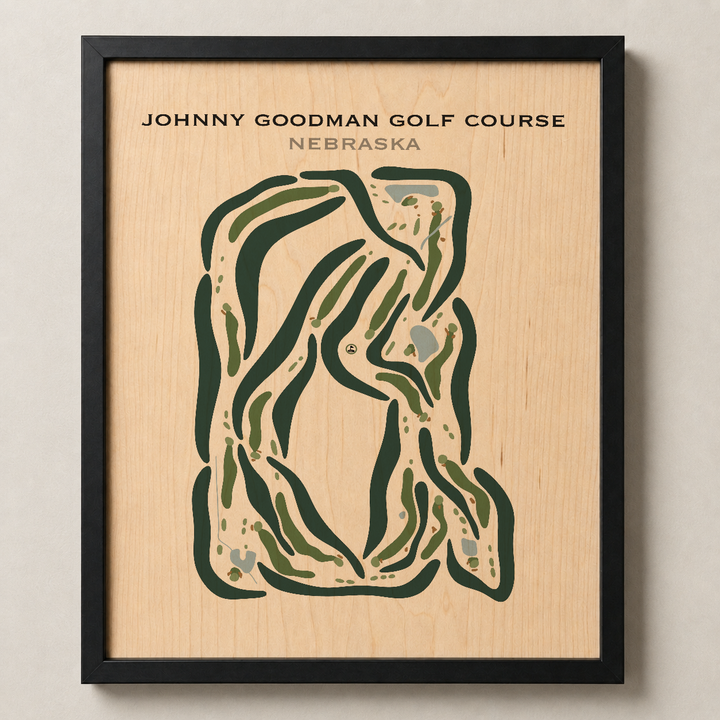 Johnny Goodman Golf Course, Nebraska - Printed Golf Courses